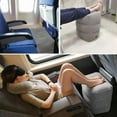 thumbnail image 5 of Reposapiés Almohada Avión Coche Autobús Almohada Inflable Reposapiés de Viaje Almohada Reposapiés Almohada de Descanso (Gris Oscuro), 5 of 5