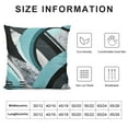 thumbnail image 6 of Acheng Teal Grey Black Stripes Reversible Throw Pillow Covers Geometric Pillow Covers Home Decor Set for Geometry Abstract Art Square Cushion Covers Set of 2 Modern Striped Art White, 6 of 6
