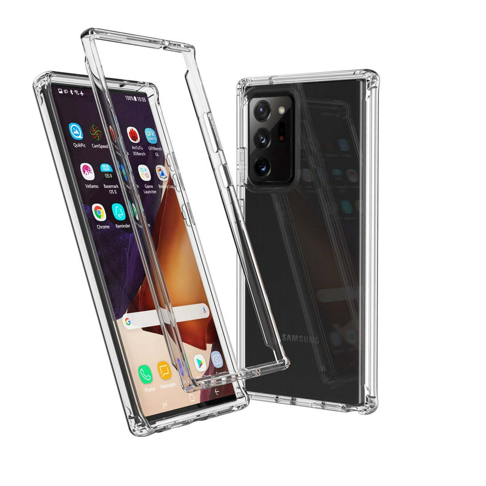 Galaxy Note 20 Ultra 5G Case Clear, Njjex Stylish Crystal Clear Heavy ...