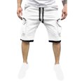 thumbnail image 2 of pstuiky Pantalones cortos de gimnasio para hombre, Pantalones cortos de trabajo rectos y holgados con múltiples bolsillos de moda de verano para hombre Pantalones cortos deportivos para hombre, 2 of 6