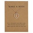 thumbnail image 4 of pitrice 26 Letters Z Heart Shape Pendant Necklace Rhinestone Rose Golden Clavicular Chain Jewelry Couple Gift, 4 of 6