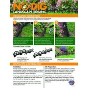 EasyFlex Decorative No-Dig Landscape Edging Kit - 10 ft., Black Wrought Iron-Look