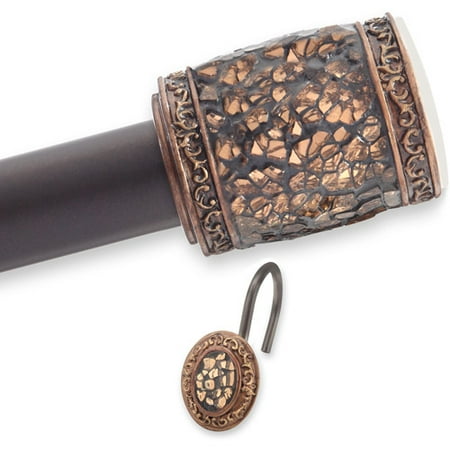 Elegant Home Fashions Eileen Amber Hook and Rod Set