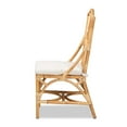 thumbnail image 4 of bali & pari Sonia Modern Natural Finished Rattan Dining Chair, 4 of 5