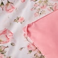 thumbnail image 5 of Koniroom Pink Floral Comforter Set Twin Size – Soft Vintage Rose Print, 2-Piece Reversible Flower Bedding for Teen Girls and Women, 5 of 8