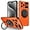 Orange, variant on Case for iPhone 11 Pro Max,Military Grade Design Built-in 360 Degree Rotatable Magnetic Kickstand Heavy Duty Drop Protection Shockproof Phone Case for iPhone 11 Pro Max,6.5 inch (Red)