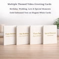 thumbnail image 4 of 4.3 Inch Video Greeting Card Plays Up to 30 Minutes, LCD Video Card with USB Transfer, Leather Textured Specialty Paper Cover with Built in Speaker for Wedding Birthday Anniversary, 4 of 9
