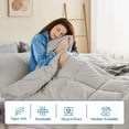 thumbnail image 6 of 800 Thread Count 100% Egyptian Cotton 3 Piece Duvet Set with Zipper Closure & Corner Twin/TwinXL 3 Pc Duvet Set Color Silver Grey Solid, 6 of 7