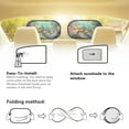 thumbnail image 5 of Yuyamidu Ocean Turtle Car Window Shade Blue Ocean Vehicle Rear Window Cover Sun Shield 2 Pcs Starfish Auto Window Curtain Blocks and & UV Rays Car Accessories for Truck SUV Sedan, 5 of 7
