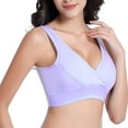 thumbnail image 2 of Seamless Women's Bra Womens Nursing Maternity Bra Front Wraps Breathable Wire Sleep Nursing Bra Breastfeeding Tank Maternity Bras, Women's Bra XXXL, 2 of 5