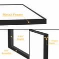 thumbnail image 5 of 42 in. W. x 36 in. H Rectangle Aluminum Alloy Framed Wall Mounted Bathroom Vanity Accent Mirror in Black, 5 of 14