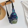 thumbnail image 2 of Canvas Bag with Leather Handles Shoulder Bag, Crossbody Bag for Kids, Cartoon Backpack, 2 of 3