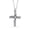 Style 5, variant on LeCalla 925 Sterling Silver Pendant Necklace Elegant Faith Cross CZ Heart Pendant Necklace for Women and Teen 16 2" Inches