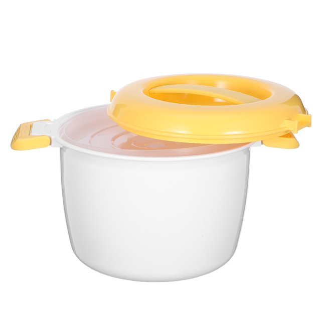HINTRMENT Microwavable Rice Cookers Yellow Cook Pasta For Family 1Pack