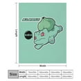 thumbnail image 5 of Pokemon Bulbasaur Throw Blanket Cute Flannel for Boys Girls Men Women, 5 of 7