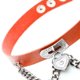 thumbnail image 4 of Minnieouse Punk PU cuero gargantilla cadena colgante corazón collares mujeres niñas gargantilla señora regalo joyería Ropa, zapatos y accesorios Miscelánea Naranja Minnieouse PS11278-15, 4 of 6