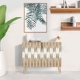 thumbnail image 2 of PixonSign Sideboard Buffet Cabinet, Kitchen Storage Cabinet with 2 Doors, Gray & Brown Geometric Polygons, Cupboard Console Table for Dining Room - 35" L x 18" W x 29" H, 2 of 5