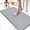 Gray, variant on Bathroom Rugs Sets, Thin Bath Mat & U-Shaped Contour Toilet Rug Absorbent Quick Dry, Machine Washable, Non Slip Low Pile Bath Mats for Bathroom/Tub/Sink/Shower