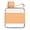 Orange, variant on 320ml Slim Flat Pocket Water Bottle With Carry Handle Anti-Slip Silicone Sleeve Leak Proof Screw Lid Portable Travel Drinking Bottle