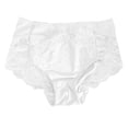 thumbnail image 5 of PMVFHDE Lace Briefs Plus Size High Waist Triangle Plus Size Underwear For Women White,XXL, 5 of 5