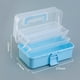 thumbnail image 4 of Caja organizadora Homerr para guardar joyas, organizador plegable multicapa, gran capacidad, para cepillos, suministros de costura, artículos diversos, estuche con asa, 4 of 7