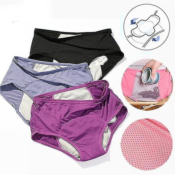Ropa Interior Pantalones Fisiológicos Menstruales Grandes Ropa Interior Menstrual De Algodón Para Mujer A Prueba De Fugas Tía Cintura Baja | Bodega Aurrera En Línea