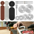 thumbnail image 2 of 41PCS  Cutting Wheel Cut Off Discs Coated Rotary Tools W/Mandrel 22mm for Dremel (Cutting Wheel Set), 2 of 11