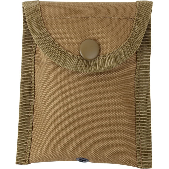 Compass Pouch MOLLE Compatible Coyote Brown 4.5" x 5"  Rothco 458 