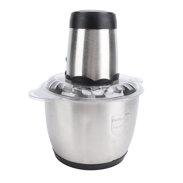 Stainless Steel Food Processor, Electric Meat Grinder, Multifunctional Kitchen Assistant with Copper Motor Efficient Cutting Grinding Machine
