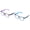 Purple/ Blue, variant on 2 Pairs Kids Blue Light Blocking Glasses, Anti Eyestrain & UV Protection, Computer Gaming TV Phone Glasses for Boys Girls - Clear Lens Eye Glasses (Age 4-11)