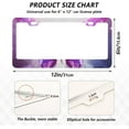 thumbnail image 3 of Purple Abstract Butterfly 2 Pack License Plate Frames,Universal Aluminum Car License Plate Covers with 2 Holes and Screws Home Decor, 3 of 7