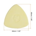 thumbnail image 2 of Uxcell Tailors Chalk, Triangle Sewing Chalk, Washable Fabric Marker, Yellow 20 Pack, 2 of 5