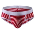 thumbnail image 4 of Ketyyh-chn99 sous-Vêtements pour Hommes Boxeurs 2024 Respirants Caleçons Courts sous-Vêtements Masculins Décontractés Jeunes Rayés Respirants sous-Vêtements Unis Taille Mi-Haute Caleçons Courts Rouges,TG, 4 of 4