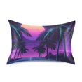 thumbnail image 7 of Yayeee Pillowcase Standard Size Set of 2 Satin Wrinkle Resistant Pillow Case, Green Digital Art, 7 of 7