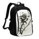 thumbnail image 1 of Fotbe Black And White Rose Mochila con Estampado y Puerto USB para Hombre y Mujer, Mochila Antirrobo, Mochila de Viaje, Mochila Escolar, Mochila Universitaria, 1 of 7