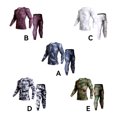 thumbnail image 3 of Wosthever Conjuntos de ropa interior térmica para hombre, deportes, a prueba de viento, transpirables, comprimidos, cálidos, traje, Fitness, Uniforme atlético Rojo L, 3 of 6