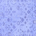 thumbnail image 1 of Ahgly Company Machine Washable Indoor Square Oriental Blue Traditional Area Rugs, 5' Square, 1 of 4