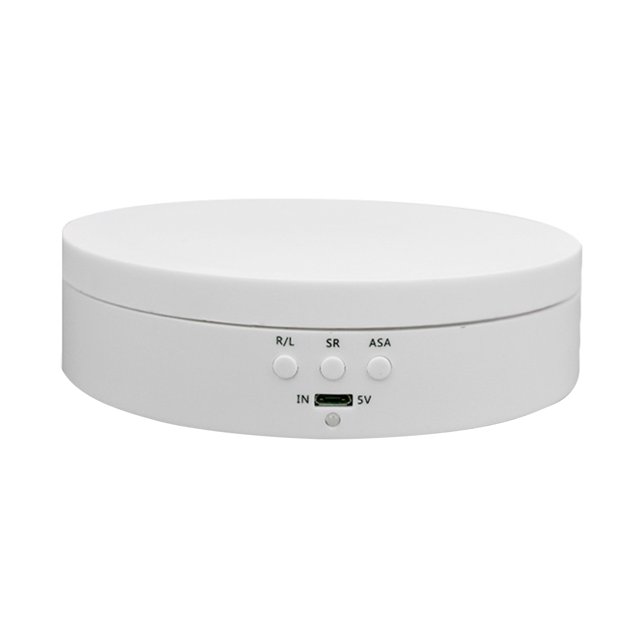 Visland Motorized Turntable Adjustable Speed USB/Battery Powered 138mm 360 Degree Electric Rotating Stand for Jewelry