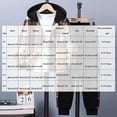thumbnail image 3 of UYYX Baby Outfits Young Boys Layered Plaid Hood Jacket Loose Fit Jogger Pants Suit Comfort Spring Boys Clothing（Brown,9-10 Years）, 3 of 7