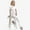 White, variant on LYMAYTER Women Comfort Medical Uniform Quick-Dry Multi-pocket Design Regular and Petite Medical Uniform Set for S-2XL