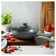 thumbnail image 2 of ZWILLING Parma Plus Wok en Céramique 28 cm / 11 Pouces en Aluminium avec Couvercle, 2 of 6