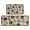 Pioneer Flower Floral, variant on Paw Print Kitchen Rugs Sets Of 2,Anti Fatigue Kitchen Mat Rugs Non Slip Washable,Decorative Kitchen Floor Mats for Kitchen,Sink,Laundry,17"X30" 17"X47"