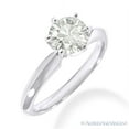 thumbnail image 2 of Round Cut Forever Brilliant Moissanite 6-Prong Solitaire Engagement Ring in 14k White Gold, 2 of 4