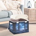 thumbnail image 3 of Yayeee Collapsible Cube Storage Bin with Lid Fabric Closet Decorative Basket with Handles, Window Space, 3 of 7