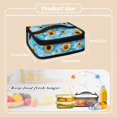 thumbnail image 7 of KUIFORTI Sunflower Lunch Bag School Bag Food Container Picnic Bag Lunch Box Women Leak Proof Handbag Lunch Bag with Strap, 7 of 7