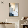 thumbnail image 3 of Illuminated Gold Edges Canvas Gemstone Abstract Art by Art Remedy, Gold Frame, 36" x 54", 3 of 7