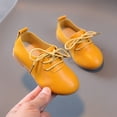 thumbnail image 4 of Otqutp Toddler Sneaker Summer Autumn Fashion Cute Girls Casual Shoes Solid Color Round Toe Lace Up Dress Shoes 1 to 11 Years, 4 of 5