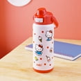 thumbnail image 6 of Zak Designs 20oz Hello Kitty Kids Straw Water Bottle, Stainless Steel Vacuum Insulated Liberty Bottle with Easy-Open Locking Spout Cover for Travel, Built in Carry Handle, 6 of 7