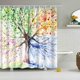 thumbnail image 2 of Ducha De Poliéster Impermeable Para Baño Cortina Transparente Panel Decor W / 12 Hook # 11 Baoblaze Cortina de ducha, 2 of 2