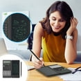 LMEEOR Calculator Small Portable Foldable LCD Writing Tablet Calculator 